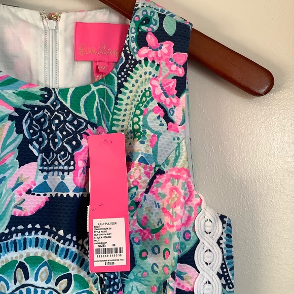 Lilly Pulitzer Dresses & Skirts - Lilly Pulitzer Mila Stretch Shift Looking Sharp Multi Color Dress NWT SZ 00 $178